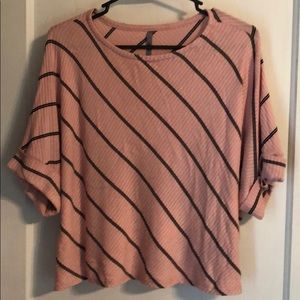 Striped Slightly Cropped Top